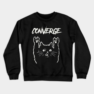 converge and the cat Crewneck Sweatshirt